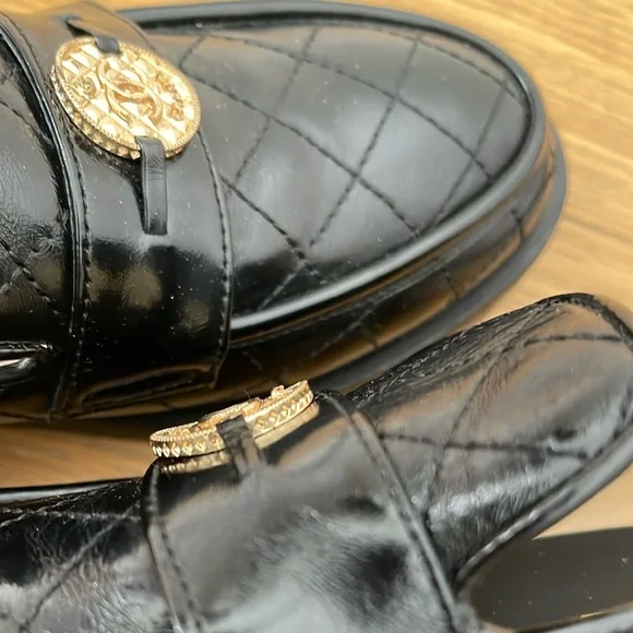CHANEL COCO COIN LOAFERS